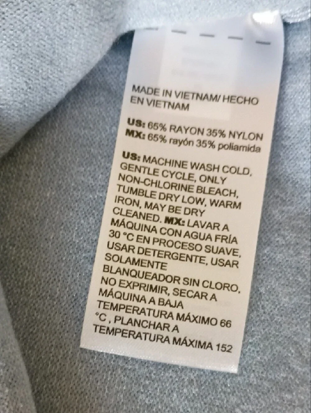 Chico's Light Blue Crewneck Sweater with Navy Botanical Print - NWT